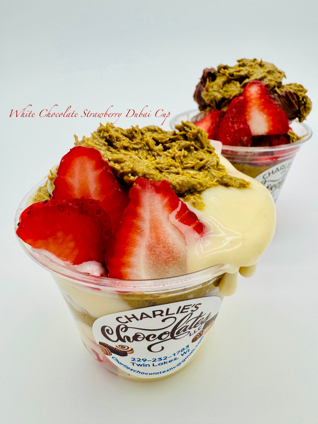Viral Dubai Chocolate Strawberry Cups.