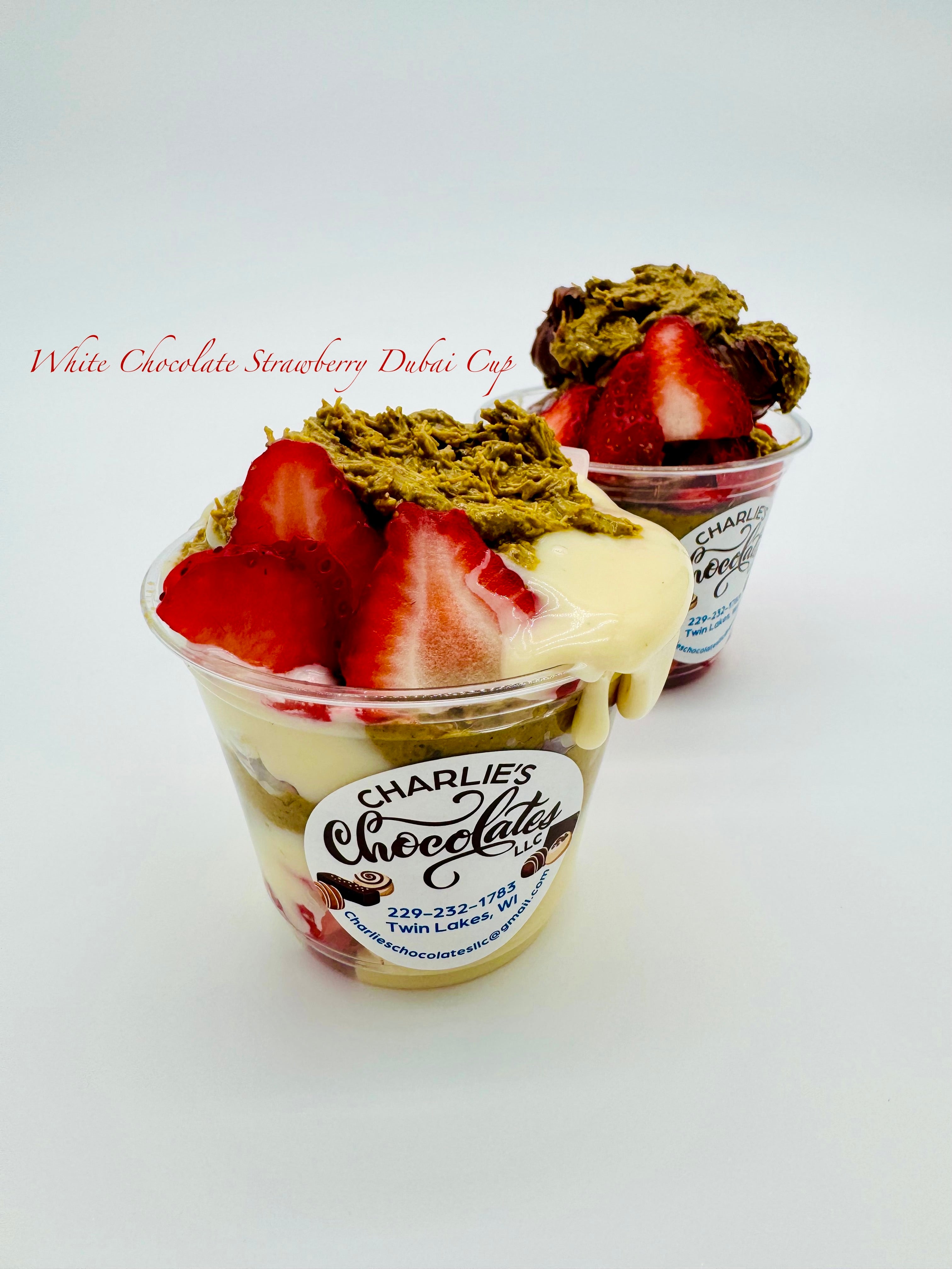Viral Dubai Chocolate Strawberry Cups.